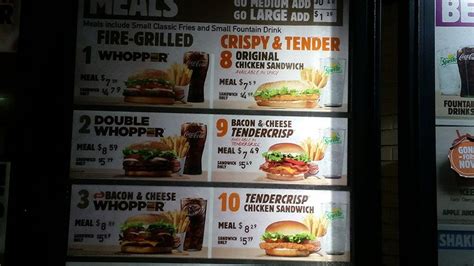 Burger King Menu Prices