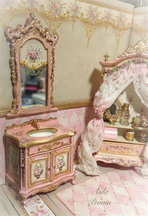 Beautiful Hand Painted Dollhouse Furniture By Aida Pravia