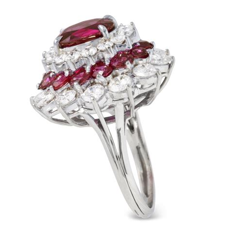 Ruby and Diamond Cluster Ring | J.S. Fearnley | 6638