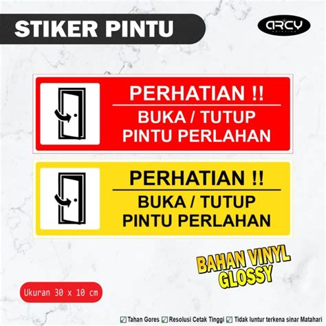 Jual Stiker Buka Tutup Pintu Perlahan Shopee Indonesia