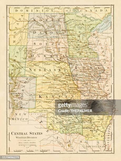 Missouri And Kansas Map Photos And Premium High Res Pictures Getty Images