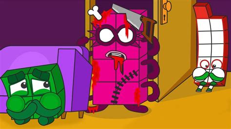 Oh No Numberblocks 11 Scared Creepy Zombies In The House Numberblocks Fanmade Coloring Story