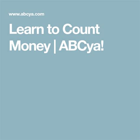 Learn To Count Money Abcya Learn To Count Counting Money Money