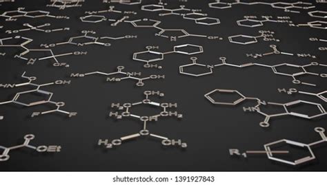 Chemistry Vector Seamless Pattern Formulas Different Stock Vector