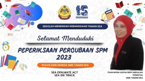 Selamat Menduduki Peperiksaan Percubaan SPM Kepada Semua Calon SPM 2023