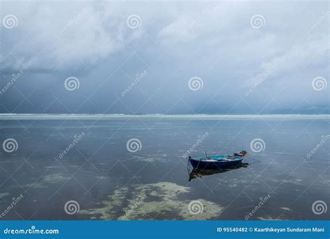 A Boat Anchored at Maafushi, Maldives Stock Photo - Image of clean, coast: 95540482