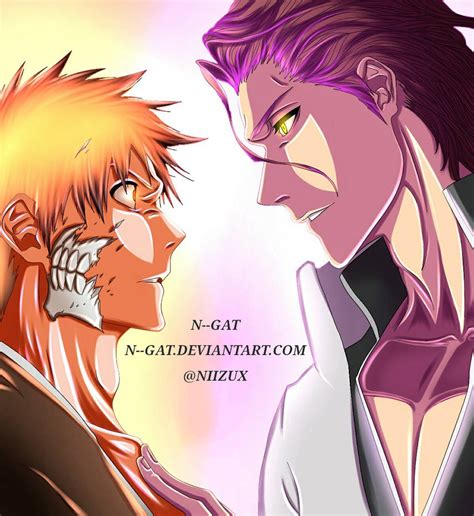 Bleach | Ichigo vs Aizen | Coloring by: N--GAT by N--GAT on DeviantArt