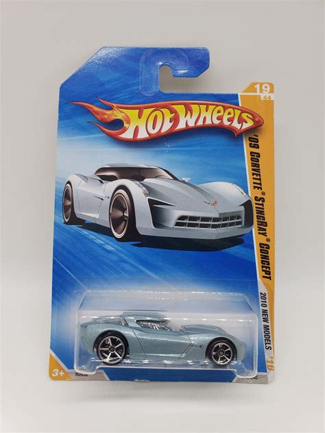 Hot Wheels Corvette Stingray Concept Metalflake Grey New Models Perfect Birthday Gift Miniature