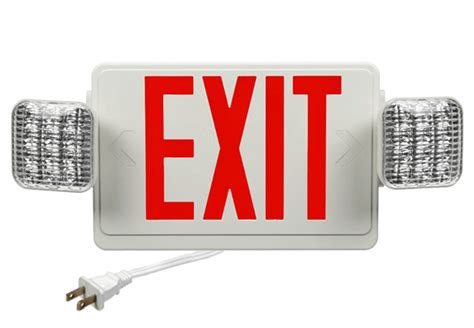 Corded Exit Sign Combo