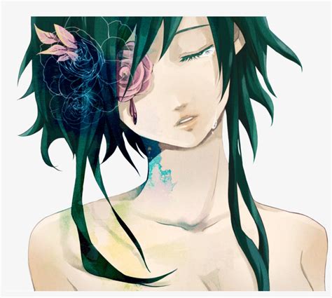 Flowers Gumi Nude Tears Transparent Vocaloid I M Coming Home Nightcore PNG Image Transparent