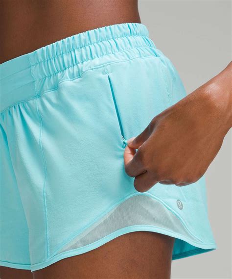 Lululemon Hotty Hot Low Rise Lined Short Cyan Blue Lulu Fanatics