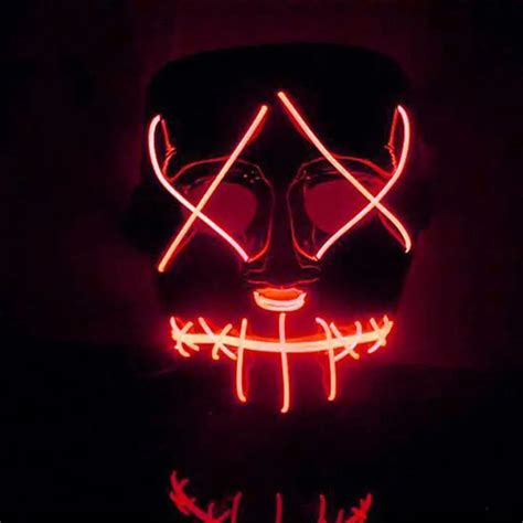 Halloween Mask Led Light Up Funny Mask From The Purge Election Year