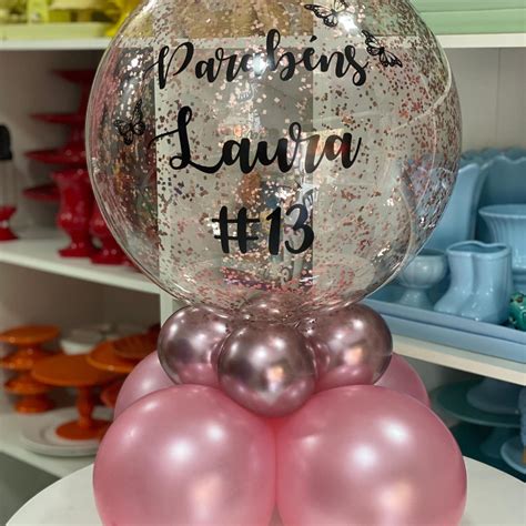 Balão Bubble personalizado para mesa BH MG Elo7