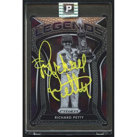 Richard Petty Signed 2021 Panini Prizm 82 PA Encapsulated Pristine