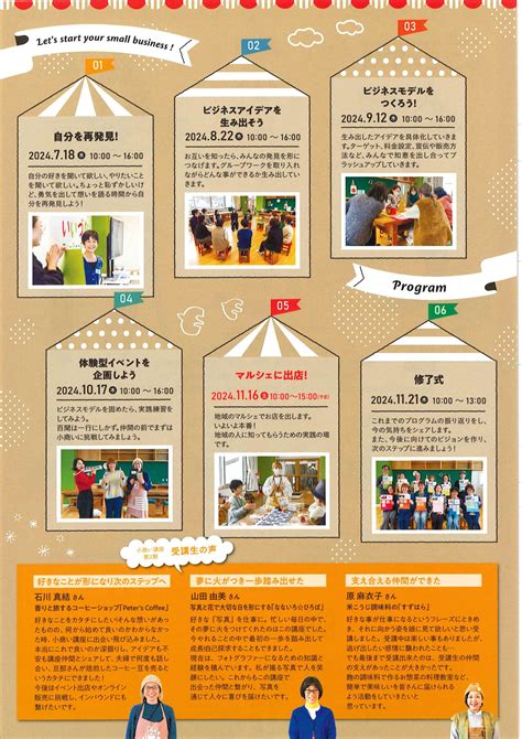 【飯綱町主催】第3期 小商い講座（全6回） 市民協働サポートセンター まんまる