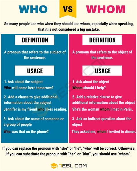 Who Vs Whom When To Use Whom Or Who With Useful Examples