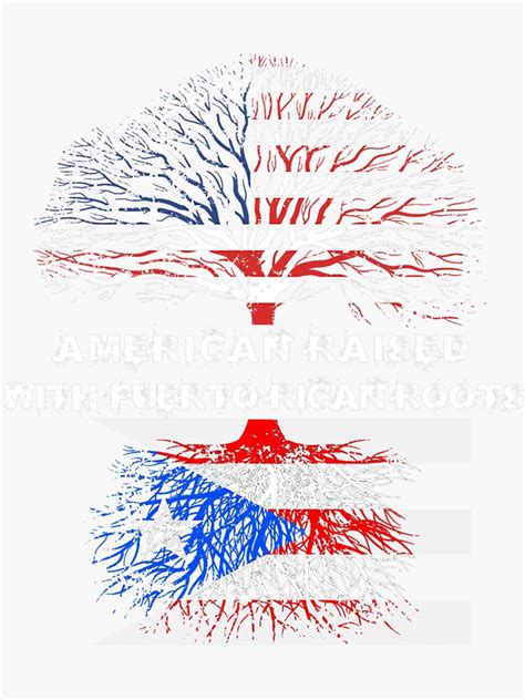 American Raised With Puerto Rican Roots Usa Flag Sticker For Sale By