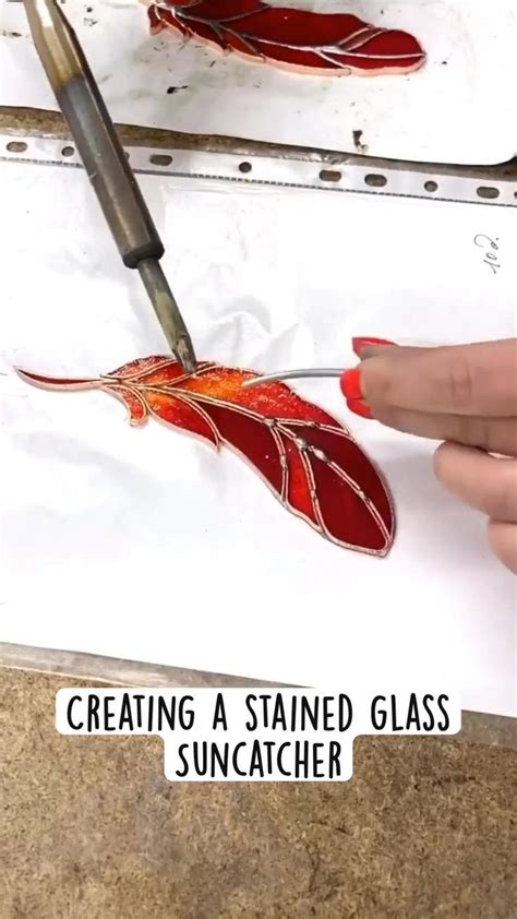 Creating a stained glass Suncatcher DIY decor Handmade Decoration Ideas | Stained glass, Stained ...