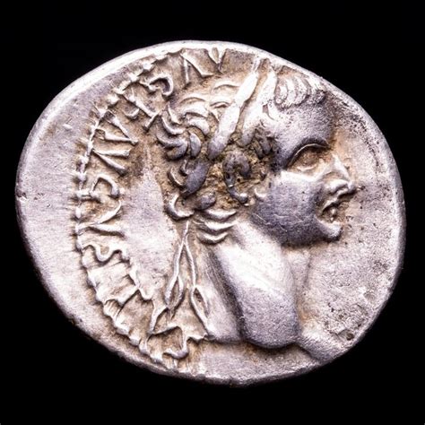 Roman Empire Tiberius Ad Ar Denarius Lugdunum Catawiki