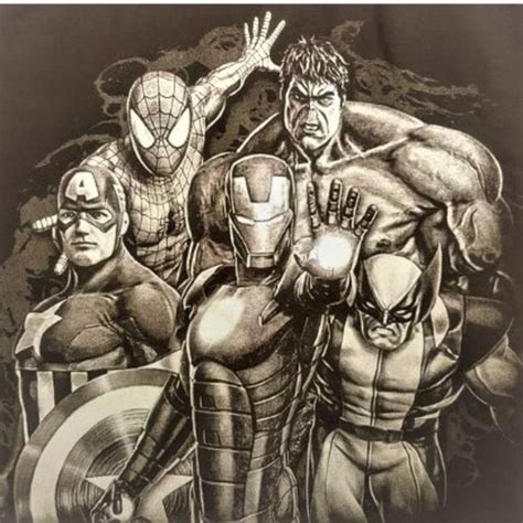 The Marvel Experience Shirts Marvel Tshirt Spiderman Iron Man Captain America Hulk Wolverine