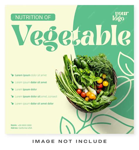 Premium Vector Vegetable Banner Template Minimalism Design Editable