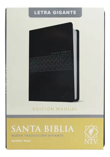 Santa Biblia Ntv Letra Gigante Manual Sentipiel Negro Meses Sin Inter S