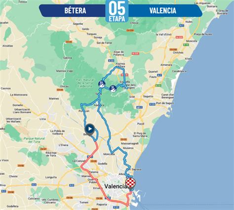 La Volta ciclista llega a Valencia el domingo con un final inédito