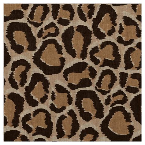 Brown Leopard Animal Print Large Scale Fabric Animal Print Animal