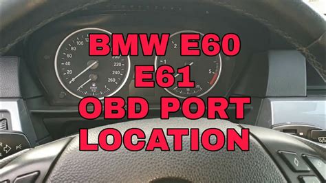 Bmw E E Series Obd Diagnostic Port Location Youtube