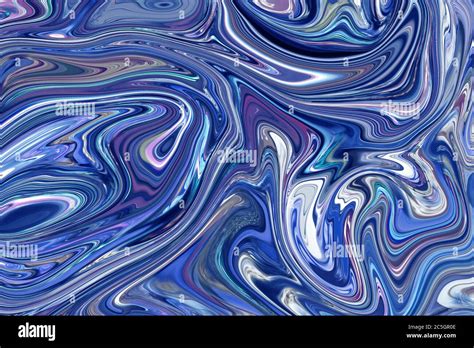 Liquid Marble Texture Design Blue And Purple Marbling Shiny Or