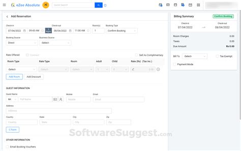 Ezee Absolute Online Hotel Pms Matchbox Software