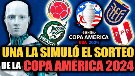 Una I A SIMULÓ un MILLON de veces el SORTEO de la COPA AMÉRICA 2024 y