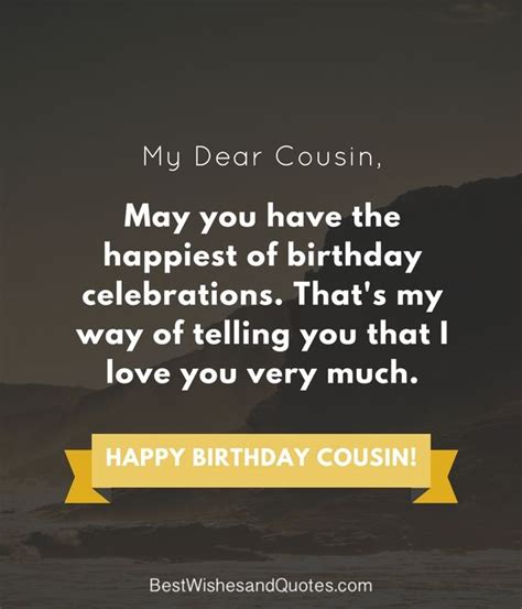 Happy Birthday To The Best Cousin Ever Quotes ShortQuotes Cc