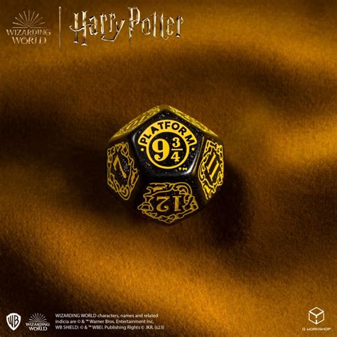 Kostki RPG Harry Potter Zestaw 7 Kości Modern Hufflepuff Czarny