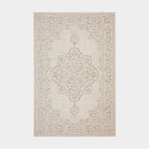 Tapis d extérieur et intérieur Orient Beige tendre 200 x 290 cm