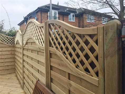 European Garden Omega Lattice Top Fence Panels Ormskirk Lancashire