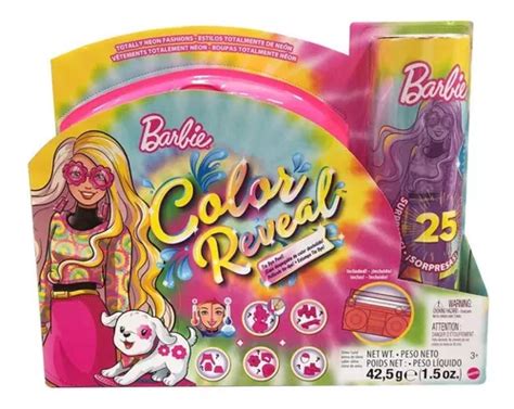 Barbie Color Reveal Neon Tie dye Rubia Hcd25 Envío gratis