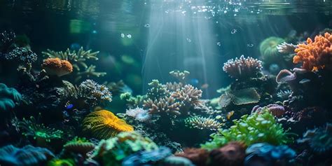 Premium Photo | Thriving coral reef ecosystem beneath the ocean currents Concept Coral Reef ...