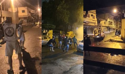 Corinthians X Palmeiras Torcedores Brigam Durante Exibi O De Jogo Da