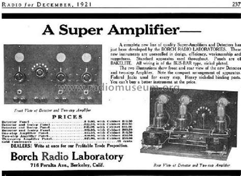 Detector Panel Mod Pre26 Borch Radio Laboratory Berkeley California