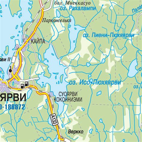 Суоярви, план города. Suojärven kaupungin kartta. Suojärvi City Map map ...