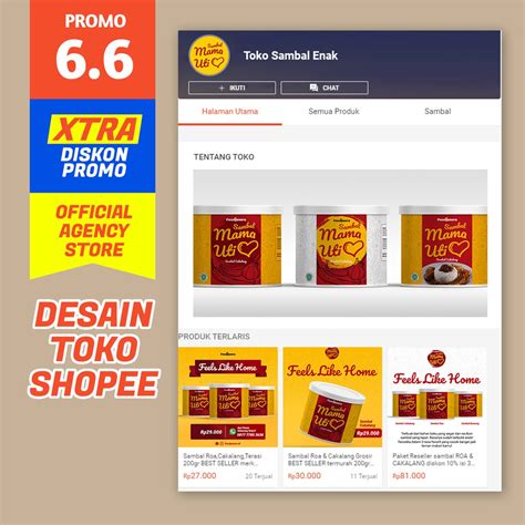 Jual Jasa Desain Toko Shopee Marketplace Dan Toko Online Shopee Indonesia