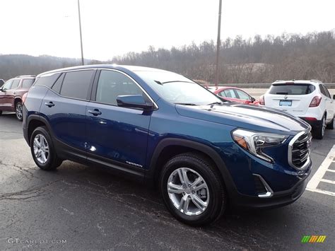 Blue Emerald Metallic Gmc Terrain Sle Awd Exterior Photo