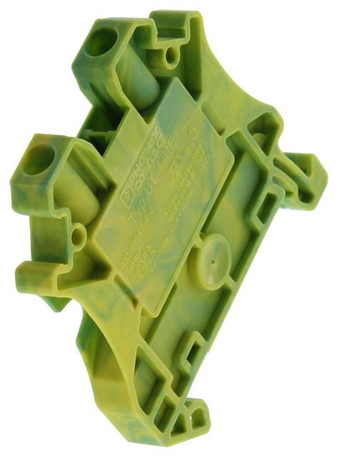 3044128 - Phoenix Contact - DIN Rail Mount Terminal Block, 2 Positions ...