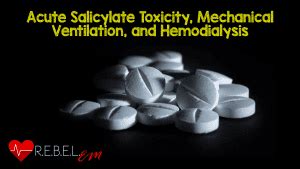 Acute Salicylate Toxicity Rebel Em Emergency Medicine Blog