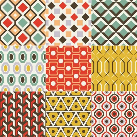 Seamless Retro Pattern Stock Vector Image By Pauljune