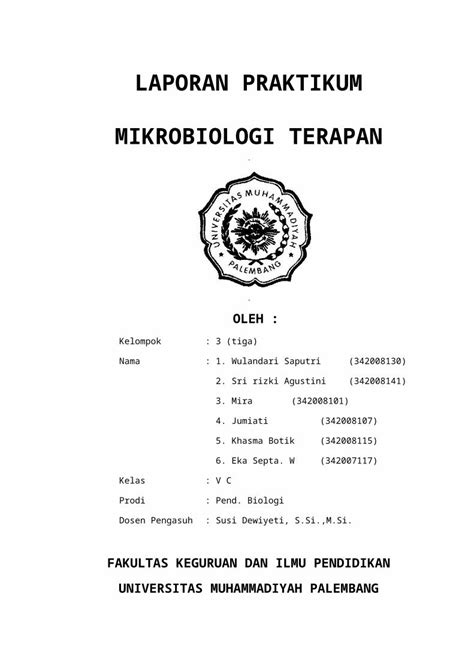 Doc Praktikum Mikrobiologi Pangan Dokumen Tips