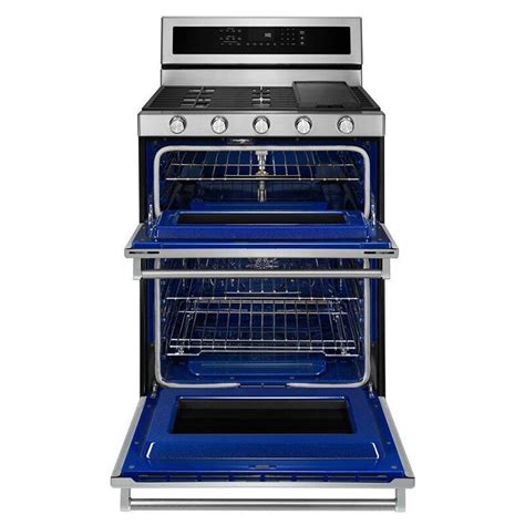 Kitchenaid 30 In 67 Cu Ft Convection Double Oven Freestanding Dual