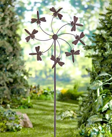 Dragonfly Garden Wind Spinner Stake Over 5 Tall Garden Decor Large