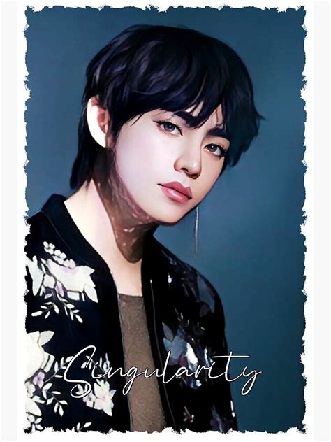 "BTS V Digital Art Vector Singularity Version" Poster for Sale by ...